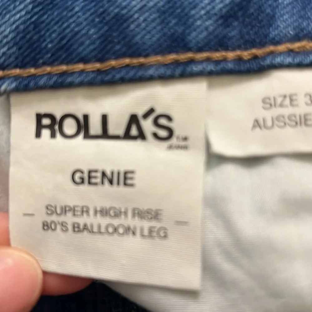 NWT Rolla’s Genie Super High Rise 80’s Balloon Leg Size 30 - Picture 8 of 11